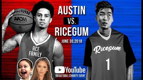 ace family charity basketball game|Ricegum Highlights vs Team Austin (Ace Family Charity .